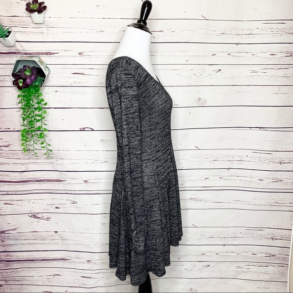 Hollister Heather Gray & Black Casual Long Sleeve Sweater Dress Size XS - Picture 6 of 9